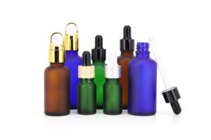 essential oil bottles with dropper