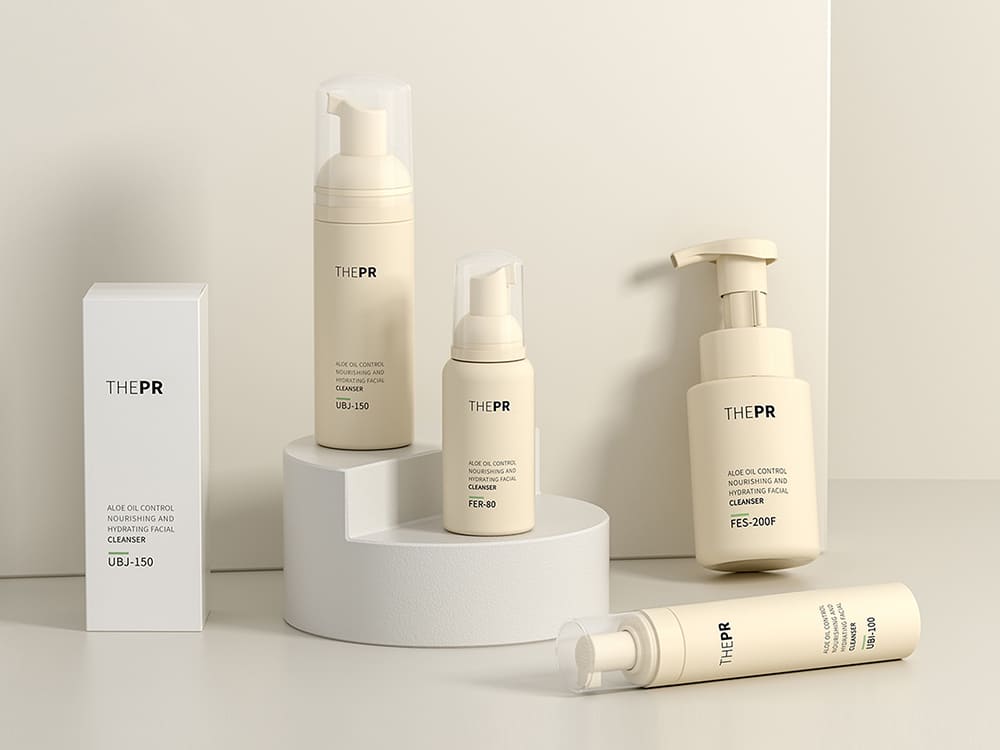 travel size foaming pump bottle