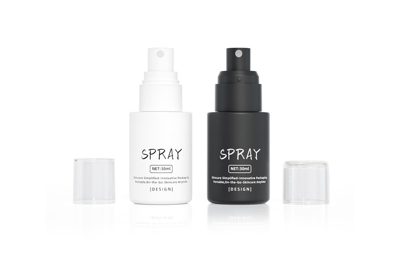 white spray bottle