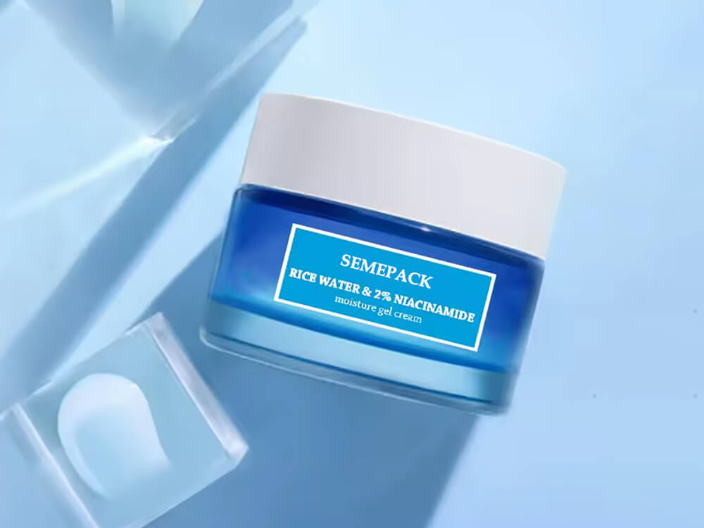 cosmetic cream jar glass