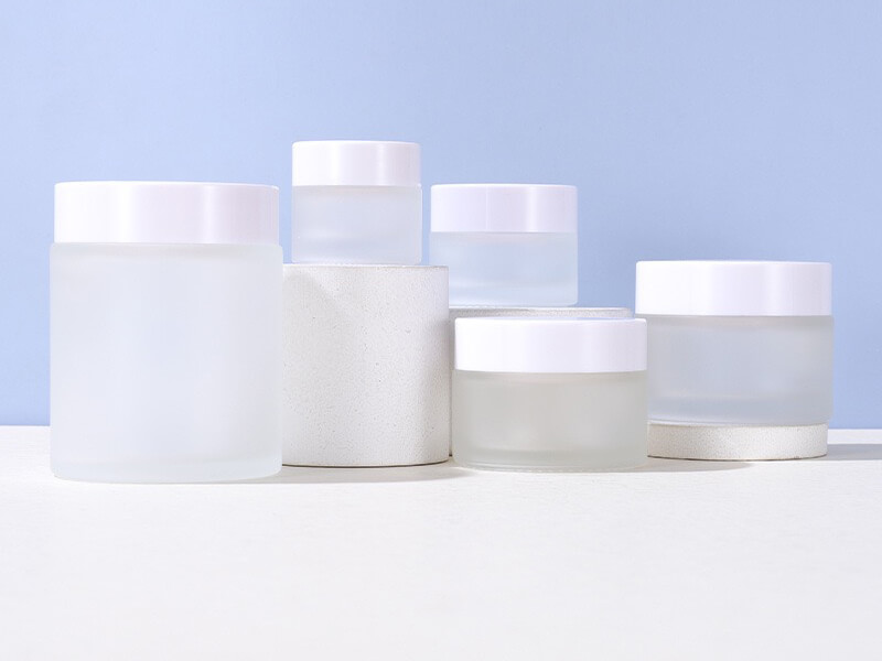 100g frosted glass jar