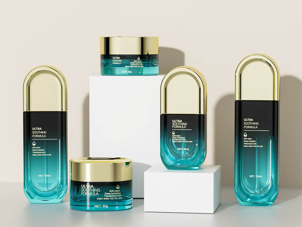 glass cosmetic bottles