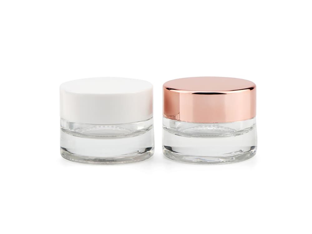 glass sample jars china cream glass jar